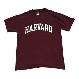 Champion Authentic Harvard Maroon Red Short Sleeve T Shirt Mens Size Medium